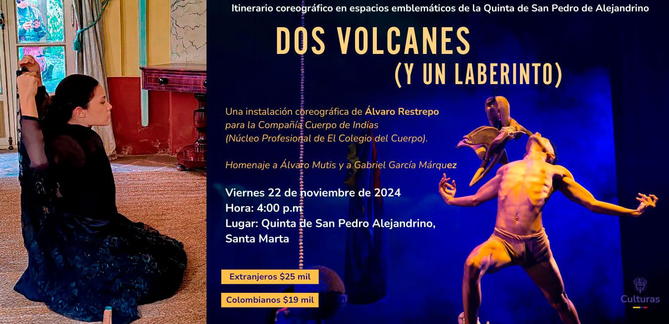 Dos volcanes y un laberinto’ del Colegio del Cuerpo en la Quinta de San Pedro Alejandrino aplazada para el sábado 23